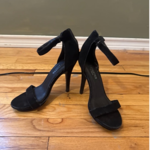 Black Open Toe Heels - Picture 1 of 2